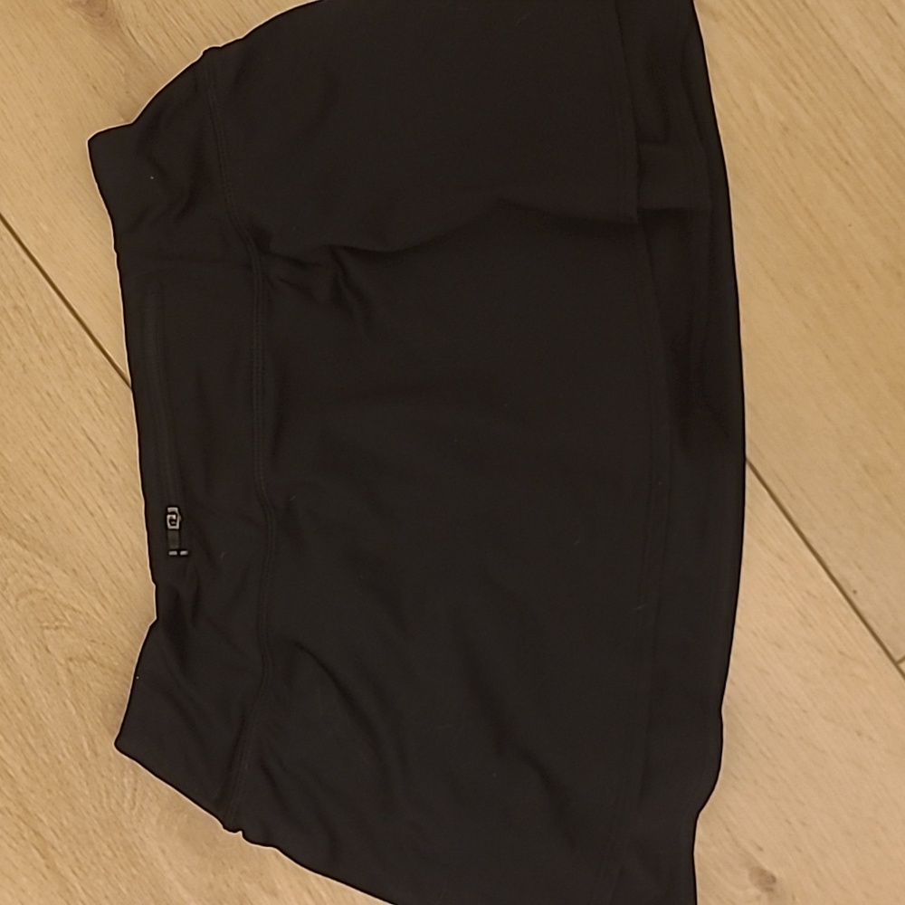 Athleta Women’s Black Swing Athletic Skort Skirt Short Rear Zip Pocket Size S - Picture 5 of 6